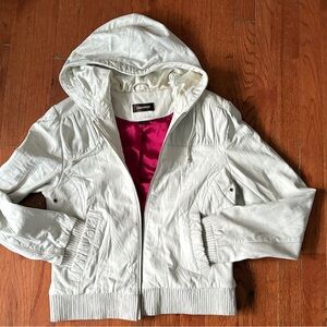 Danier Cream Jacket with Pink Lining